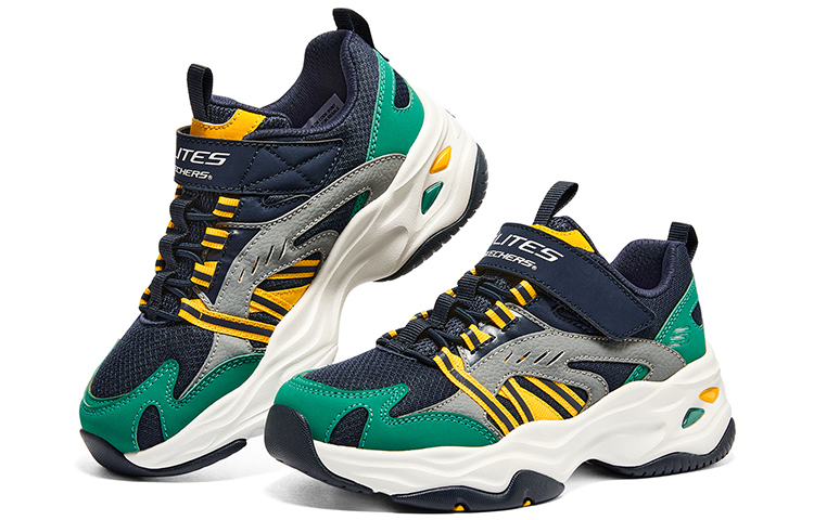 (Youth) Skechers Stamina Shoes 'Navy Grey Green' 圖 4