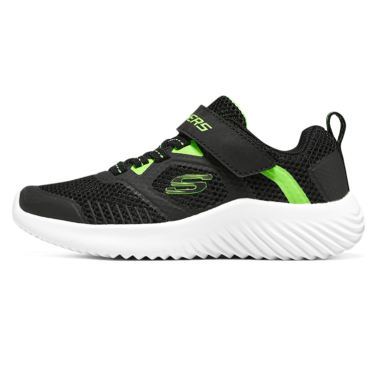 (Preschool) Skechers Bounder 'Black Green' 405233L-BKLM