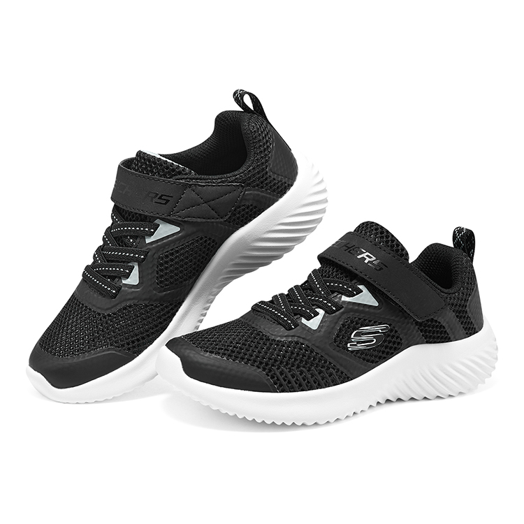 Lookbook (PS) Skechers Bounder 'Negro Blanco' 405233L-BKSL