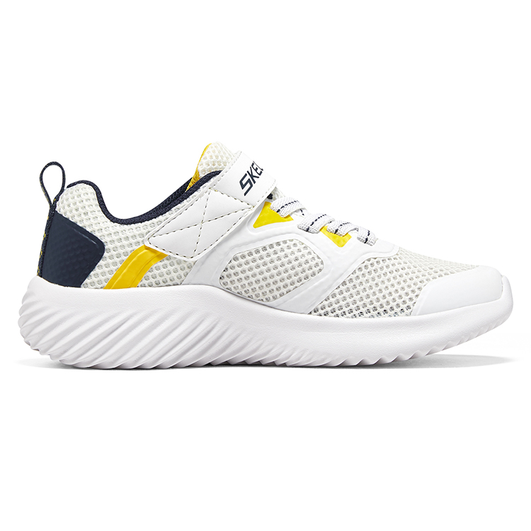 Order (PS) Kasut Lari Skechers Bounder 'Putih Kuning' 405233L-WBLY