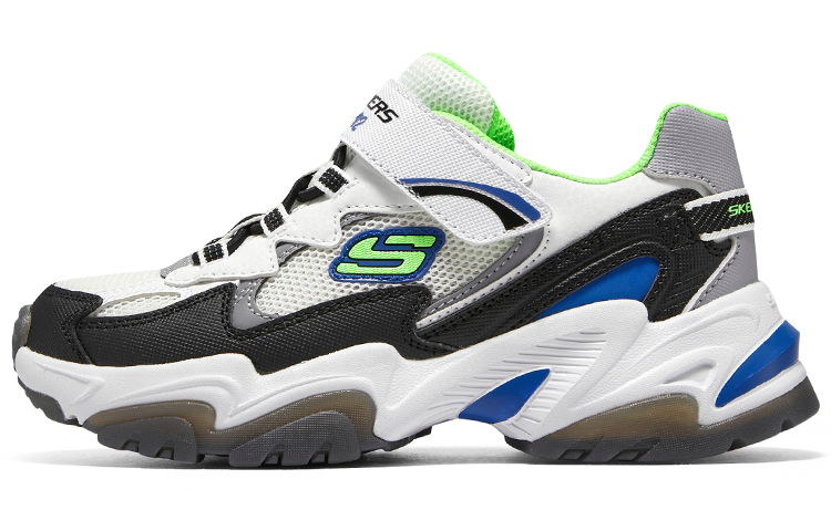 Buy (JR) Skechers Stamina V2 'Putih Hitam Hijau' 405244L-WBLM