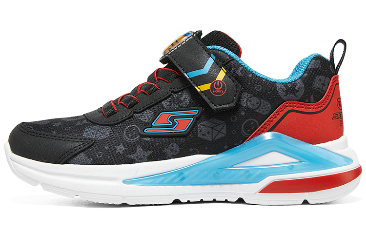 Buy 兒童 Skechers 男童 舒適百搭 減震耐磨 兒童休閒鞋 黑紅色