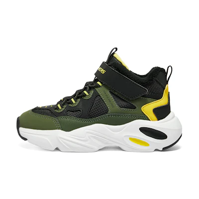 (PS) Skechers Boys Casual 'Olive Black'