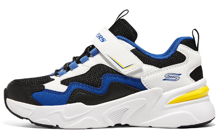 Buy (Youth) Skechers Comfortable Sport Sneakers 'Black White Blue' 405251L-WBKB