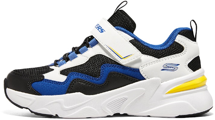 (Youth) Skechers Comfortable Sport Sneakers 'Black White Blue' 405251L-WBKB Buy (Youth) Skechers Comfortable Sport Sneakers 'Black White Blue' 405251L-WBKB