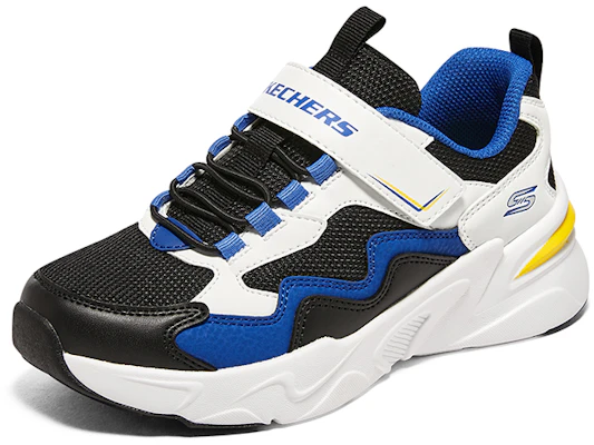(Youth) Skechers Comfortable Sport Sneakers 'Black White Blue' 405251L-WBKB Lookbook (Youth) Skechers Comfortable Sport Sneakers 'Black White Blue' 405251L-WBKB