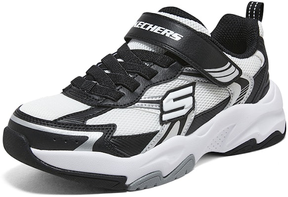 (Preschool) Skechers Boys Low 'Black White' 405263L-BKW Lookbook (Preschool) Skechers Boys Low 'Black White' 405263L-BKW