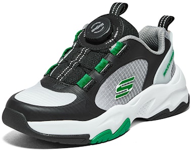 (PS) Skechers男孩低帮休闲鞋‘舒适防滑黑白’ 405264L-BKW Lookbook (PS) Skechers男孩低帮休闲鞋‘舒适防滑黑白’ 405264L-BKW