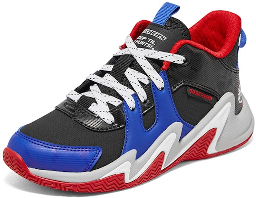 (Preschool) Skechers Boys Mid-Top Basketball 'Black Comfort' 406054L-BKMT Lookbook (Preschool) Skechers Boys Mid-Top Basketball 'Black Comfort' 406054L-BKMT