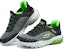 (JR) Skechers Slip-ins Razor Flex Air 'Kelabu Hitam Hijau' Sneaker 403839L-CCBK
