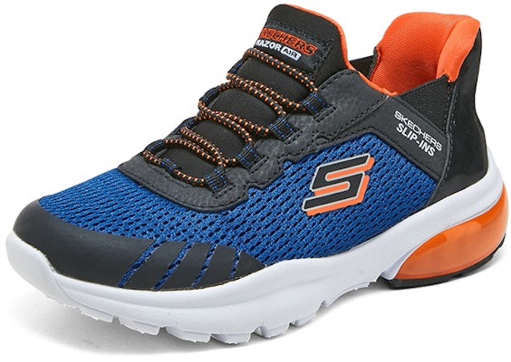 (Youth) Skechers Slip-ins Razor Flex Air Sneaker 'Blue Black Orange' 403839L-RYBK Lookbook (Youth) Skechers Slip-ins Razor Flex Air Sneaker 'Blue Black Orange' 403839L-RYBK