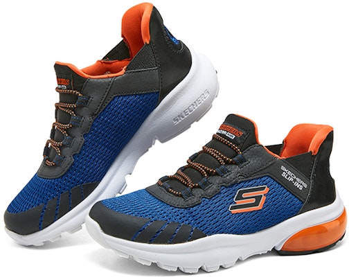 (Youth) Skechers Slip-ins Razor Flex Air Sneaker 'Blue Black Orange' 403839L-RYBK Shop (Youth) Skechers Slip-ins Razor Flex Air Sneaker 'Blue Black Orange' 403839L-RYBK