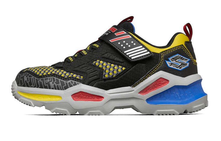 (Preschool) Skechers Boys Thick Sole Sports Big Boys Multi-Color 'Black Yellow Blue' 402105L-BMLT
