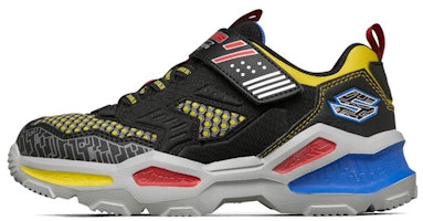 (Preschool) Skechers Boys Thick Sole Sports Big Boys Multi-Color 'Black Yellow Blue' 402105L-BMLT (Preschool) Skechers Boys Thick Sole Sports Big Boys Multi-Color 'Black Yellow Blue' 402105L-BMLT
