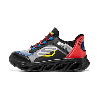 (PS) Skechers Breathable Casual Sneakers 'Black Multicolor'