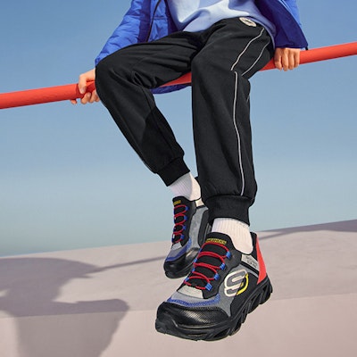 (PS) 스케쳐스 통기성 캐주얼 스니커즈 (블랙/멀티) 403840L-BKMT Sizing (PS) 스케쳐스 통기성 캐주얼 스니커즈 (블랙/멀티) 403840L-BKMT
