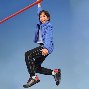 (PS) Sneakers Kasual Skechers 'Hitam Multicolor' Bernapas 403840L-BKMT 1