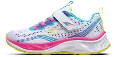 (Preschool) Skechers Breathable Engineered Mesh Running Shoe 'White/Multicolor' 303650L-WMLT (Preschool) Skechers Breathable Engineered Mesh Running Shoe 'White/Multicolor' 303650L-WMLT