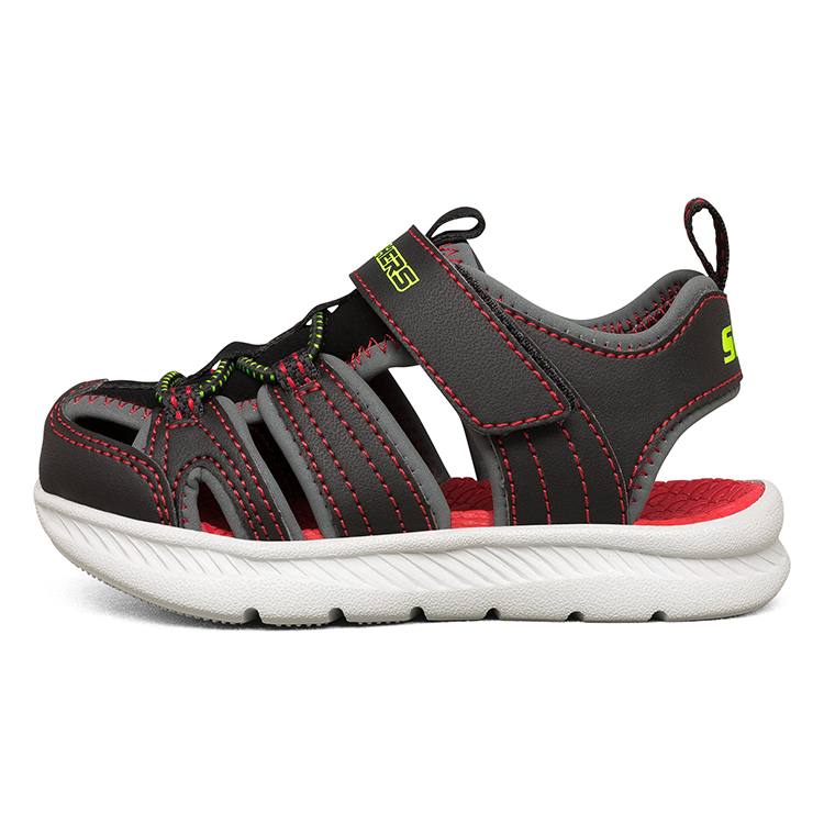 (Preschool) Skechers C-Flex Sandal 2.0 'Black Grey Orange' 400041N-BKCC