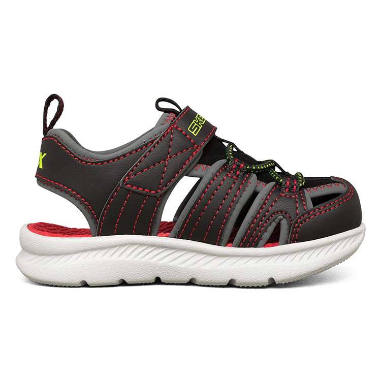 Order (Preschool) Skechers C-Flex Sandal 2.0 'Black Grey Orange' 400041N-BKCC