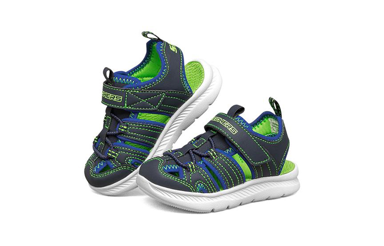 Lookbook (Preschool) Skechers C-Flex Sandal 2.0 'Blue Green' 400041N-NVLM