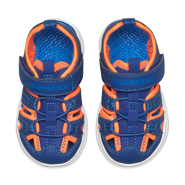 Shop (Preschool) Skechers C-Flex Sandal 2.0 'Blue Orange' 400041N-BLOR