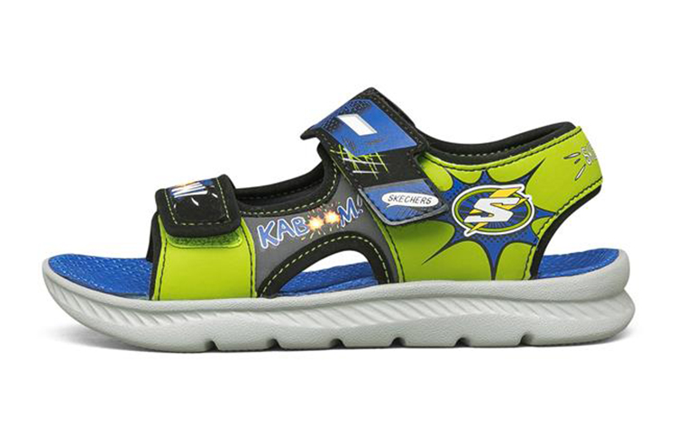 (Preschool) Skechers C-Flex Sandal 2.0 'Green Black' 402102L-GNBK
