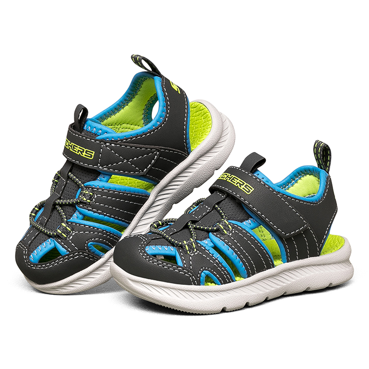 Lookbook (Preschool) Skechers C-Flex Sandal 2.0 'Grey Blue' 400041N-CCBL