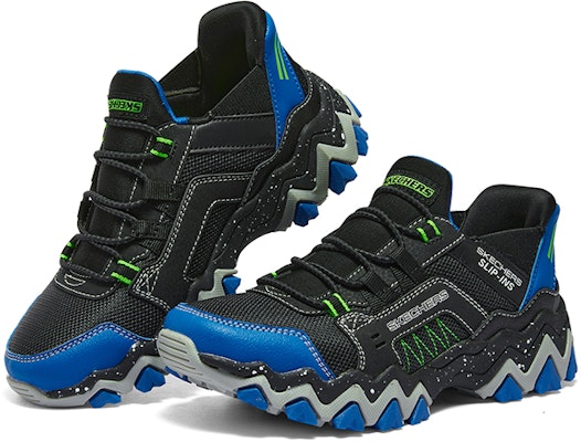 (PS) Skechers Kasual 'Hitam Biru' 403845L-BBLM Shop (PS) Skechers Kasual 'Hitam Biru' 403845L-BBLM