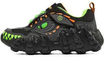(Preschool) Skechers Casual 'Black Green' 400112L-BKLM (Preschool) Skechers Casual 'Black Green' 400112L-BKLM