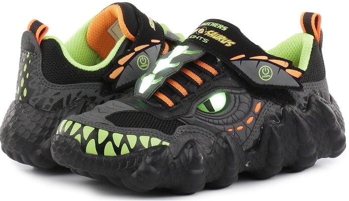 (Preschool) Skechers Casual 'Black Green' 400112L-BKLM Lookbook (Preschool) Skechers Casual 'Black Green' 400112L-BKLM