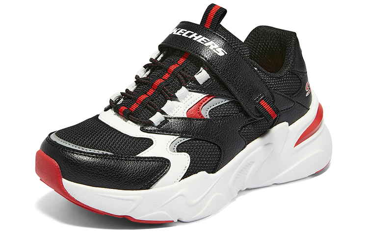 Lookbook (PS) 斯凯奇休闲鞋 &#x27;黑红&#x27; 405269L-BKWR