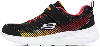 (Youth) Skechers Microspec Gorza Shoes 'Black Red Yellow' 415016L-BKRD (Youth) Skechers Microspec Gorza Shoes 'Black Red Yellow' 415016L-BKRD