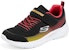(JR) Kasut Skechers Microspec Gorza 'Hitam Merah Kuning' 415016L-BKRD