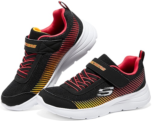 (JR) Kasut Skechers Microspec Gorza 'Hitam Merah Kuning' 415016L-BKRD Shop (JR) Kasut Skechers Microspec Gorza 'Hitam Merah Kuning' 415016L-BKRD