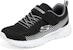 (JR) Kasut Skechers Microspec Gorza 'Hitam Putih' 415016L-BKGY