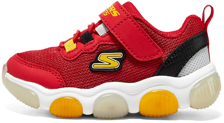 (Preschool) Skechers Mighty Glow 'Red Yellow Black' 402040N-RDBK Buy (Preschool) Skechers Mighty Glow 'Red Yellow Black' 402040N-RDBK