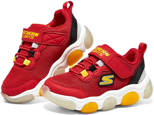 (Preschool) Skechers Mighty Glow 'Red Yellow Black' 402040N-RDBK Shop (Preschool) Skechers Mighty Glow 'Red Yellow Black' 402040N-RDBK