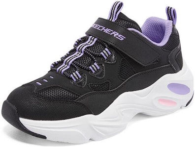 兒童 Skechers 時尚休閒舒適 減震防滑 兒童休閒鞋 黑色 Lookbook 兒童 Skechers 時尚休閒舒適 減震防滑 兒童休閒鞋 黑色