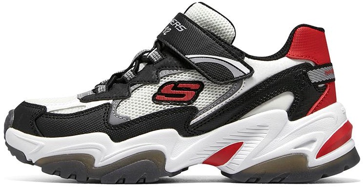 preschool-skechers-casual-versatile-non-slip-white-black-red-405244-l-bkwr