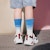 (PS) Skechers Kasual 'Putih & Biru' 405235L-WMLT