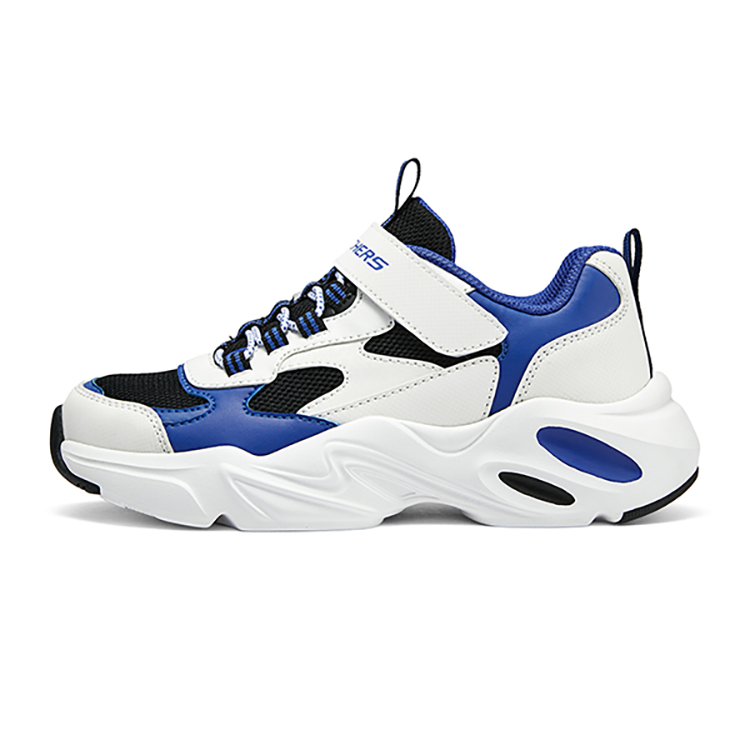 Buy (PS) Skechers Kasual 'Putih Hitam Biru' 405235L-WBKB