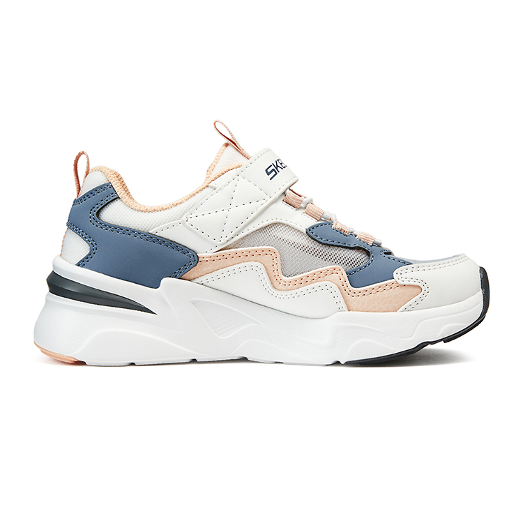 Order (PS) Skechers Kasual 'Putih Abu-Abu Biru' 319008L-WCC