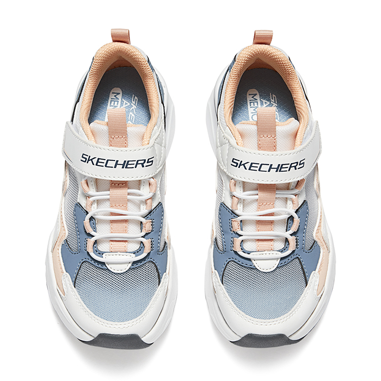 Shop (PS) Skechers Kasual 'Putih Abu-Abu Biru' 319008L-WCC