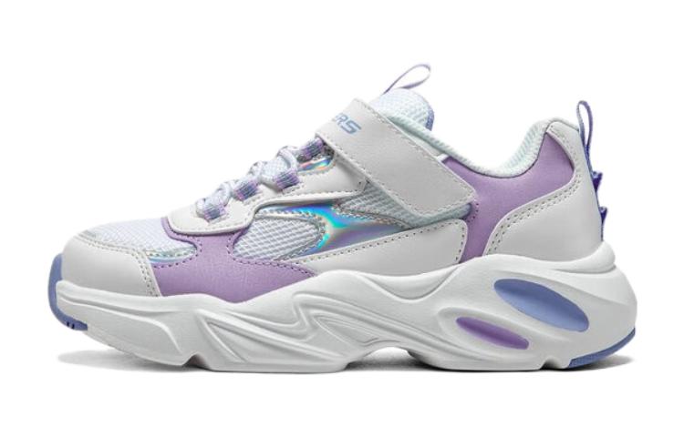 (Youth) Skechers Casual Trainers 'White Purple'