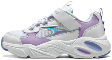 (Youth) Skechers Casual Trainers 'White Purple' 303901L-WLV (Youth) Skechers Casual Trainers 'White Purple' 303901L-WLV