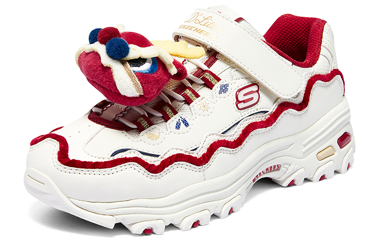 Lookbook (PS) スケッチャーズ カジュアル 白×赤 319513L-OFWR