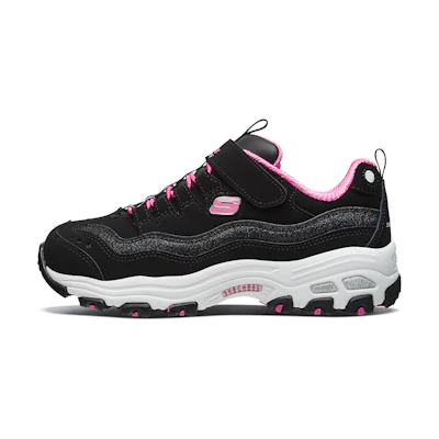 (Youth) Skechers DLITES 1.0 'Black Pink'