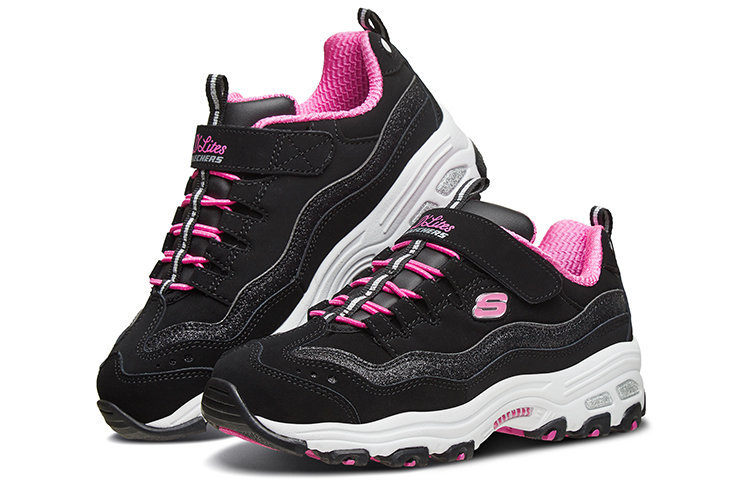 (Youth) Skechers DLITES 1.0 'Black Pink' 圖 4