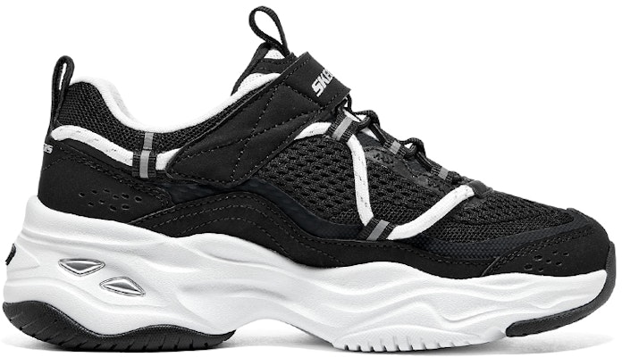 (JR) Skechers D'Lites 4.0 'Hitam Putih' 302587L-BKW Order (JR) Skechers D'Lites 4.0 'Hitam Putih' 302587L-BKW